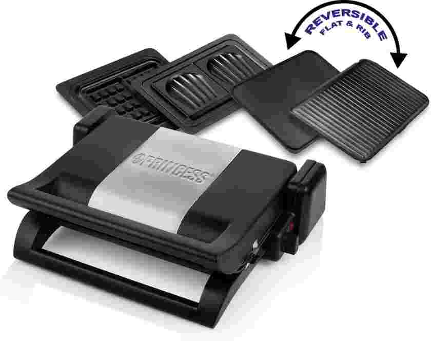 Princess Multi Contactgrill 4-in-1 112536 - Grill apparaat - Tosti apparaat - Wafelijzer